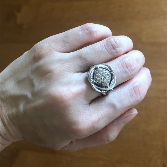 David Yurman 11mm Diamond Ring - Picture 8 of 8